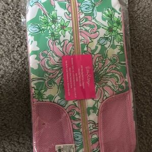 Lilly Pulitzer Pink and Green Floral Organizer